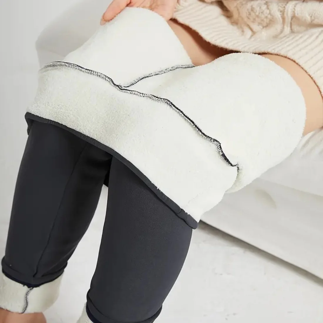 Gefütterte Wohlfühl-Thermo-Leggings - Image 7
